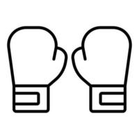 style d'icône de gants de boxe vecteur