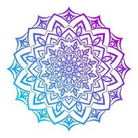 dégradé tendance couleur abstraite fleur mandala art vecteur élément de conception