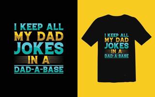 vecteur de conception de t-shirt typographique fête des pères, conception de t-shirt papa à la mode