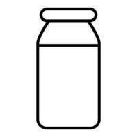style d'icône de bouteille de lait vecteur