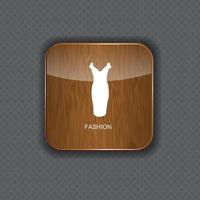 icônes d'application de bois de mode illustration vectorielle vecteur