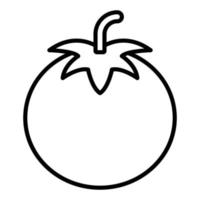 style d'icône de tomate vecteur