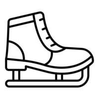 style d'icône de patin à glace vecteur