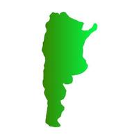 carte argentine illustrée sur fond blanc vecteur