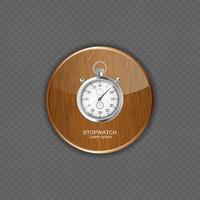 chronomètre bois application icônes illustration vectorielle vecteur