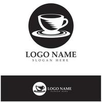 vecteur de conception de modèle de logo de tasse de café