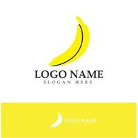 vecteur de conception d'icône de logo de fruit de banane