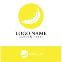 vecteur de conception d'icône de logo de fruit de banane