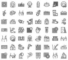 les icônes de dermatologue définissent le vecteur de contour. psoriasis sec