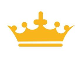 conception d'icône ou de symbole en forme de couronne vecteur