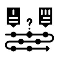Oubliez l'étape de communication de l'illustration vectorielle de l'icône du glyphe du centre d'appels vecteur