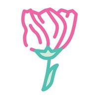 lisianthus fleur couleur icône illustration vectorielle vecteur