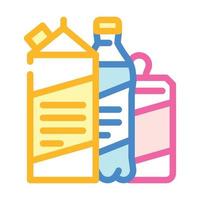 lait boisson couleur icône illustration vectorielle vecteur