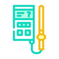analyseur de sol dispositif couleur icône illustration vectorielle vecteur