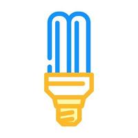 économie d'énergie ampoule couleur icône illustration vectorielle vecteur