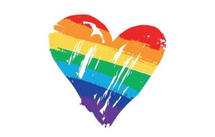 notion lgbt. drapeau fierté arc-en-ciel lgbt lesbienne. vecteur dessiné à la main