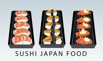 vecteur de nourriture japonaise sushi