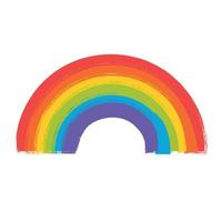 arc-en-ciel lgbt. symbole de la culture lgbt. icône de couleur drapeau lgbt. illustration vectorielle isolée sur fond blanc vecteur