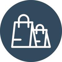 icône de vecteur de sac à provisions qui peut facilement être modifiée ou modifiée