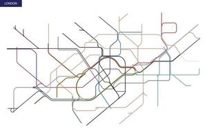 carte du métro de Londres vecteur