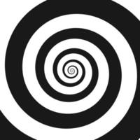 spirale psychédélique avec rayon radial vecteur