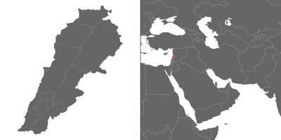 carte avec emplacement vecteur