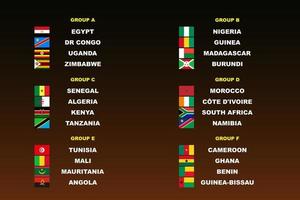 coupe d'afrique des nations de football vecteur