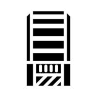 illustration vectorielle d'icône de glyphe de composteur domestique vecteur