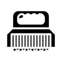 illustration vectorielle d'icône de glyphe de machine à dépecer manuelle vecteur
