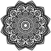 mandala de fleurs. éléments décoratifs d'époque. motif oriental, illustration vectorielle. page de livre de coloriage vecteur