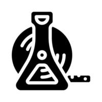 roulette équipement de mesure glyphe icône illustration vectorielle vecteur