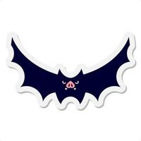 autocollant de chauve-souris d'halloween vecteur