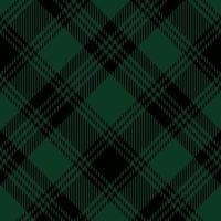 motif à carreaux classique en vert et noir. motif à carreaux tartan pour couverture, jupe, chemise, nappe et autre conception textile en tissu vecteur