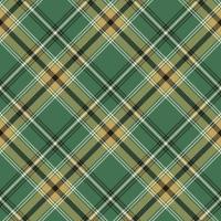 motif à carreaux tartan en vert, marron, blanc et noir. plaid texturé sans couture pour jupe, veste, chemise ou autre design textile vecteur