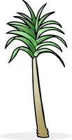 palmier de dessin animé vecteur
