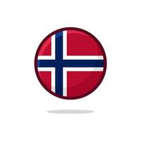 icône drapeau norvège vecteur