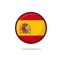 icône du drapeau espagnol vecteur