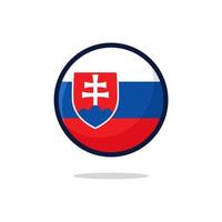 icône du drapeau de la slovaquie vecteur