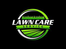 logo de paysage pour entreprise, organisation ou site Web de pelouse ou de jardinage vecteur