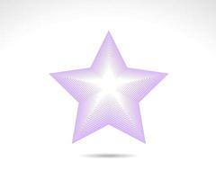 logo étoile. icône de la ligne étoile vecteur