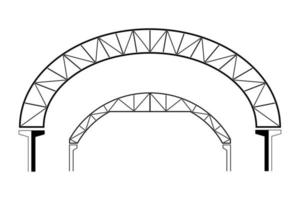 grand bâtiment de toiture, en forme de dôme, illustration vectorielle vecteur