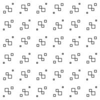 motif abstrait sans couture, contour noir et blanc de nombreuses formes carrées. élégant moderne. conception de texture géométrique pour impression, illustration vectorielle vecteur