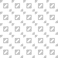 motif abstrait sans couture, contour noir et blanc d'aspect pixel parfait. conception de texture géométrique pour impression, illustration vectorielle vecteur