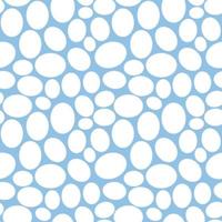 motif géométrique harmonieux, de nombreux œufs joliment disposés sur fond bleu clair, modèle abstrait de rayures, illustration vectorielle vecteur