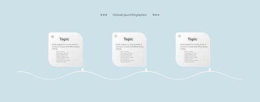 étapes ou options du diagramme de processus infographique avec panneaux bleus et jaunes. modèle d'infographie avec 6 options ou étapes, modèle d'entreprise pour les objets de présentation vecteur