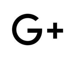 illustration vectorielle de conception de symbole d'icône de médias sociaux google vecteur