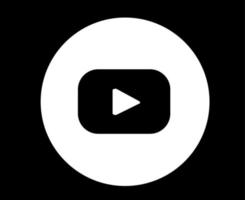 icône de médias sociaux youtube logo symbole abstrait illustration vectorielle vecteur