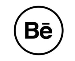 behance icône de médias sociaux logo symbole abstrait illustration vectorielle vecteur