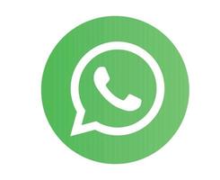 whatsapp médias sociaux icône symbole logo design illustration vectorielle vecteur