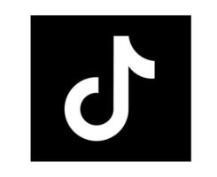 tiktok médias sociaux conception icône symbole logo illustration vectorielle vecteur